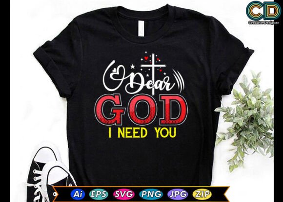DEAR GOD I NEED YOU Free Embroidery Design Review