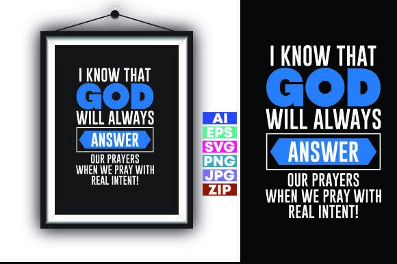 I Know That God Will Always Answer Embroidery Design Review