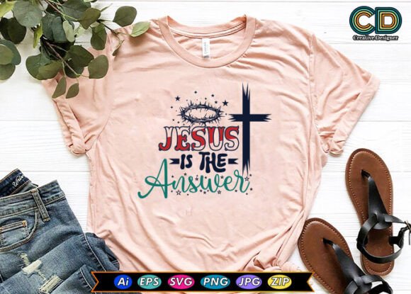 JESUS is the ANSWER Christian T-shirt Design Review